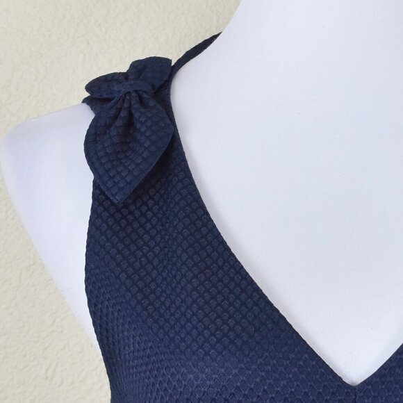 Trina Turk Sleeveless Observer Dress Navy Blue 8 - Picture 8 of 9